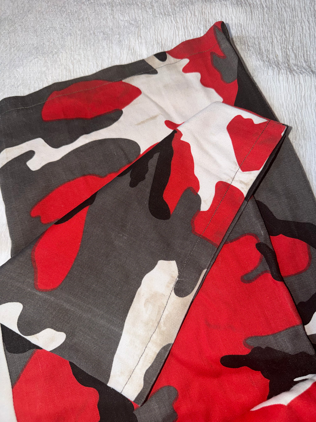 RED CAMO CARGO CO-ORD