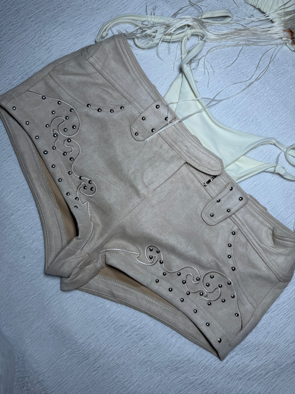 DESERT DREAM FRINGE BIKINI & SHORTS SET