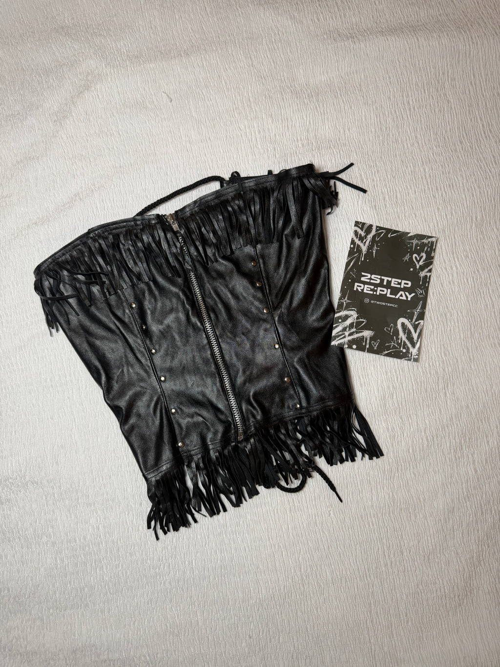 MIDNIGHT REBEL FRINGE CORSET