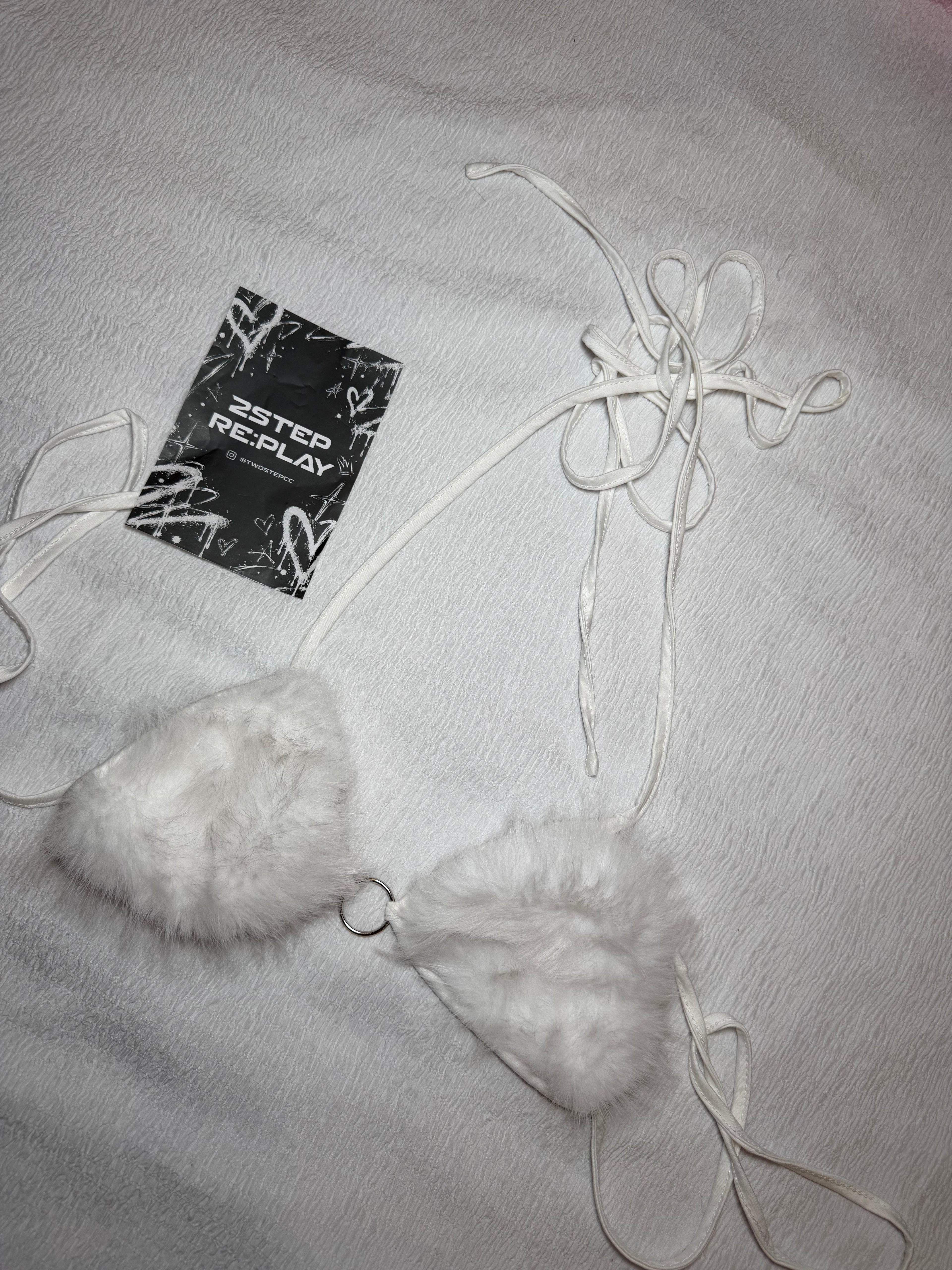 SNOW ANGEL FUZZY HALTER TOP